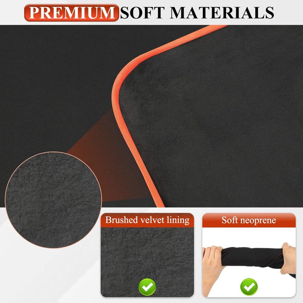 Upgraded Neoprene Monitor Cover for Peloton with Flexible Flip Velcro, Neoprene Monitor Cover with Super-Soft Velvet, Neoprene Screen Cover Fits Original Peloton, Bike+ or Tread or Row
