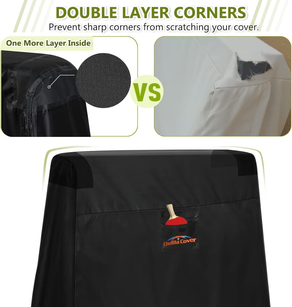Ping Pong Table Cover, Outdoor/Indoor Premium Durability Oxford Fabric Ping Pong Table Cover, All Weather Resistant Table Tennis Cover