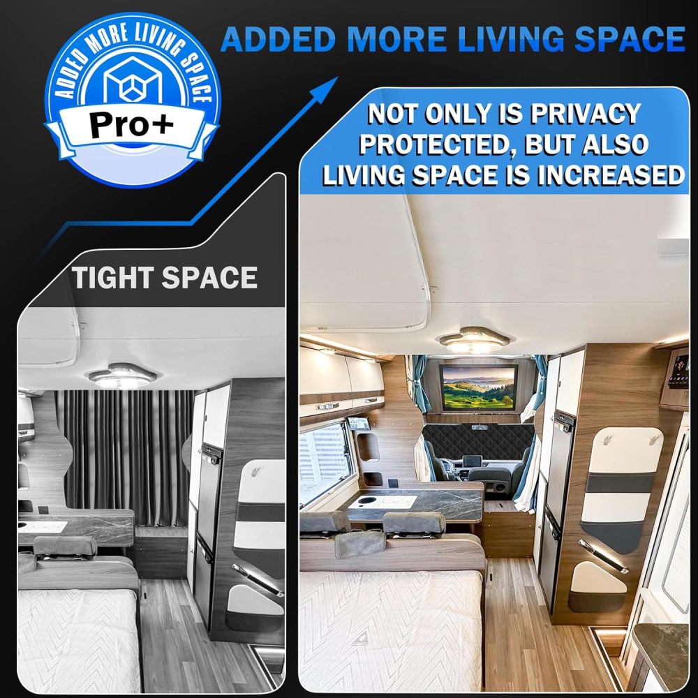 RV Windshield Cover - for Class C Ford E450 1997-2024 Motorhome Windshield Cover - Protect Privacy RV Front Window Sunshade Cover with Mirror Cutouts Block Out Harsh Sun