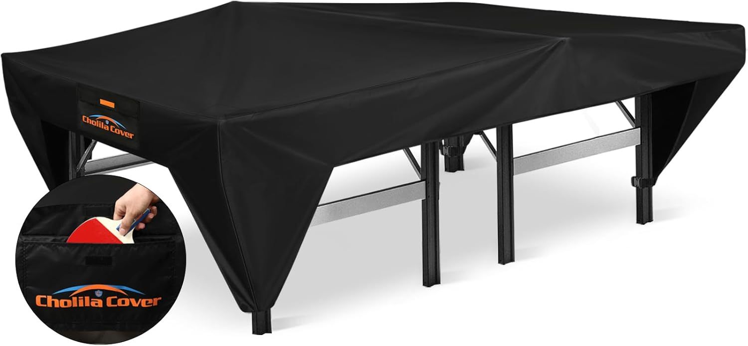Ping Pong Table Cover, Outdoor/Indoor Premium Durability Oxford Fabric Ping Pong Table Cover, All Weather Resistant Table Tennis Cover