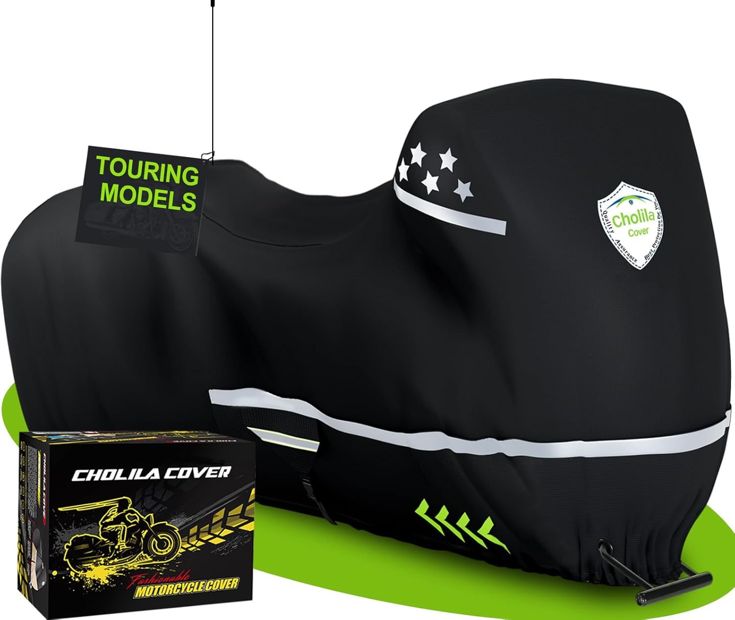 Motorcycle Cover for Touring Models - 600D Harley Davidson Motorcycle Cover Road King, Road Glide, Street Glide, Electra Glide, Heritage Classic, Low Rider-ST - Motorcycle Cover Storage