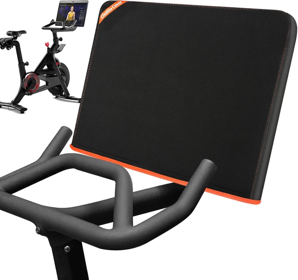 Upgraded Neoprene Monitor Cover for Peloton with Flexible Flip Velcro, Neoprene Monitor Cover with Super-Soft Velvet, Neoprene Screen Cover Fits Original Peloton, Bike+ or Tread or Row