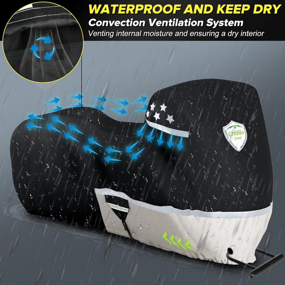 Motorcycle Cover for Touring Models - 600D Harley Davidson Motorcycle Cover Road King, Road Glide, Street Glide,Electra Glide,Heritage Classic,Low Rider-ST - Motorcycle Cover Storage