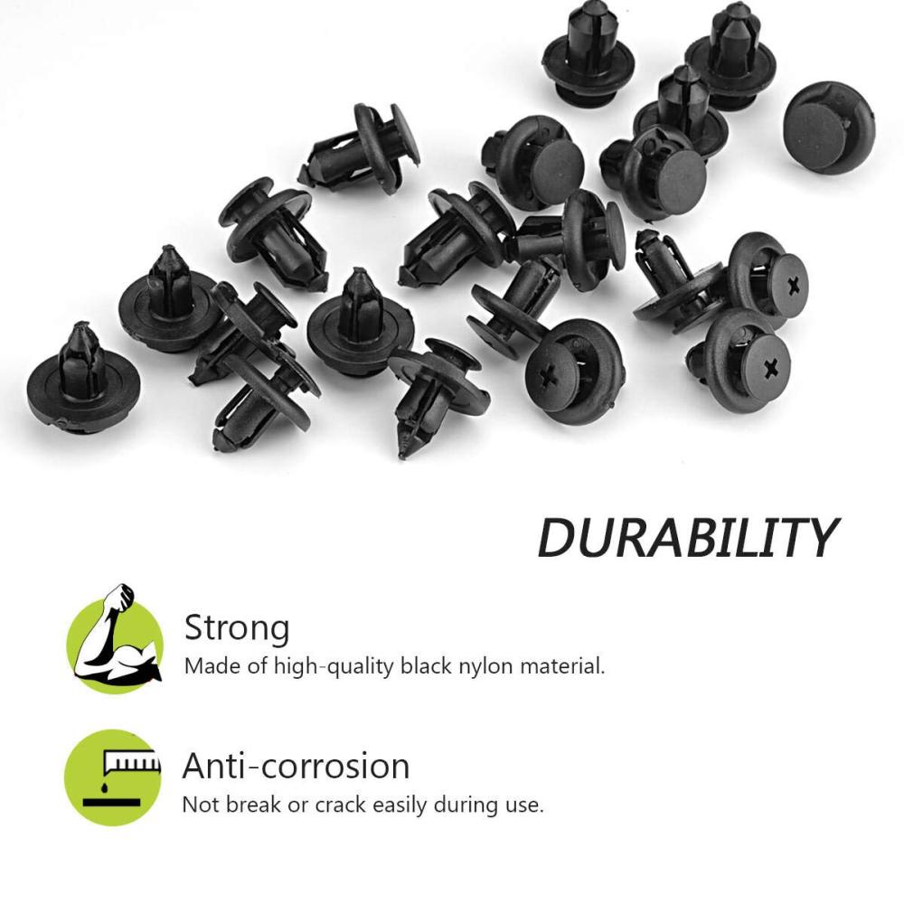 7mm 8mm 10mm Compatible with Subaru Push Retainer Clips | Stronger Than Original OEM, 120PCS Fastener Rivet Clips Nylon Bumper Automotive Kit with Fastener Remover Tool