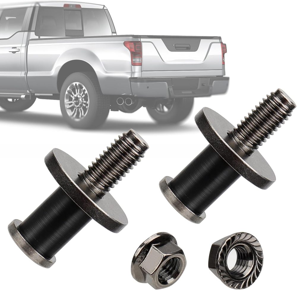 Premium 38427 Tailgate Striker Bolt - 304 Stainless Steel Door Striker Replacement for Chevrolet Silverado, GMC Sierra 1500, Escalade Avalanche, Dorman, 2 Sets, 11570162