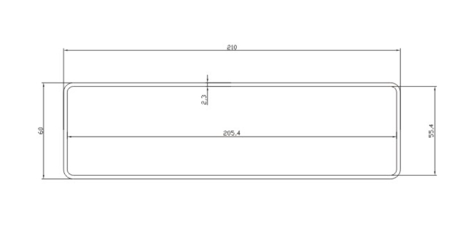 210x60mm UPS aluminum power supply enclosure custom aluminum UPS Power Supply Enclosure Shell Factory In China