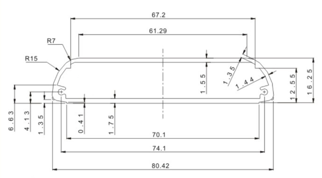 Aluminum portable power supply enclosure,aluminum mobile power supply extrusion enclosure