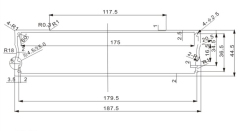 Aluminum enclosures with wall mounting,customized aluminum extrusion enclosures
