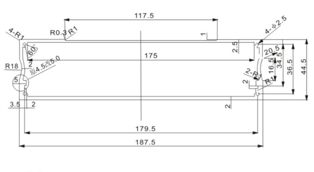 Aluminum enclosures with wall mounting,customized aluminum extrusion enclosures
