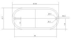 Anodizing blue color aluminum extrusion enclosure,engrave logo
