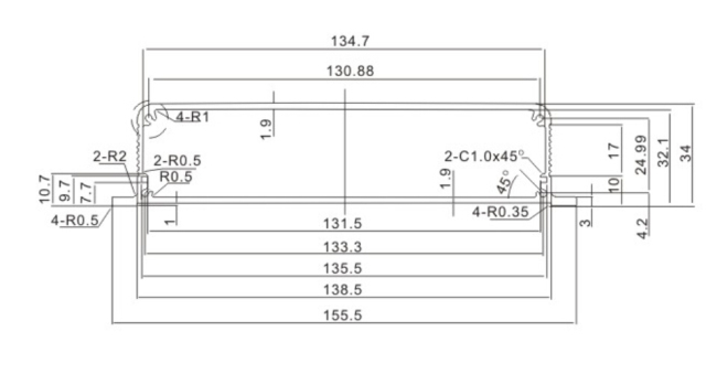 aluminum desk enclosures aluminum wall mounted enclousres
