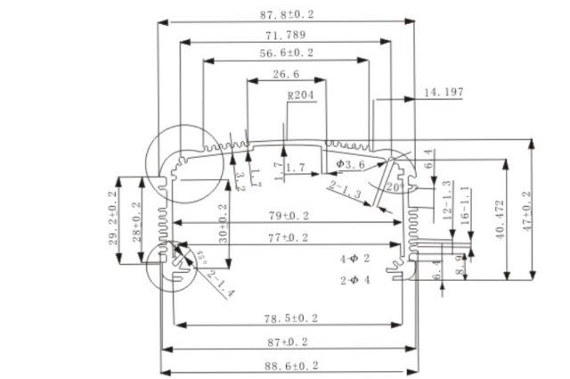 48v Power supply with adapter aluminum enclousres