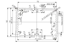 Rail bracket aluminum extrusion enclosures,aluminum enclosure