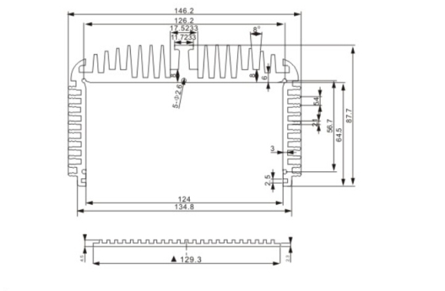 Aluminum power supply enclosures