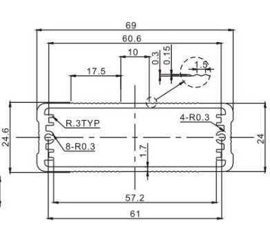 DVR 4D Recorder aluminum electronic enclosurs Custom size Available size any anodized color