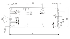 Aluminum enclosures,aluminum extrusion case