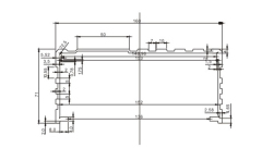 160x71mm U shap aluminum extrusion enclosure aluminum boat enclosures power extension box