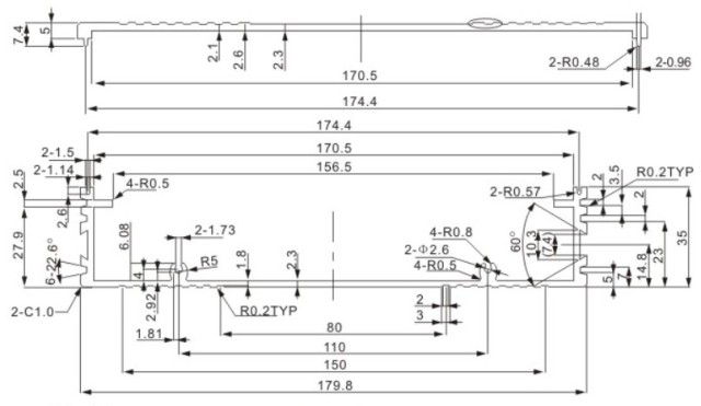 Customized Aluminum enclosures extrusion enclosures for surge protection device