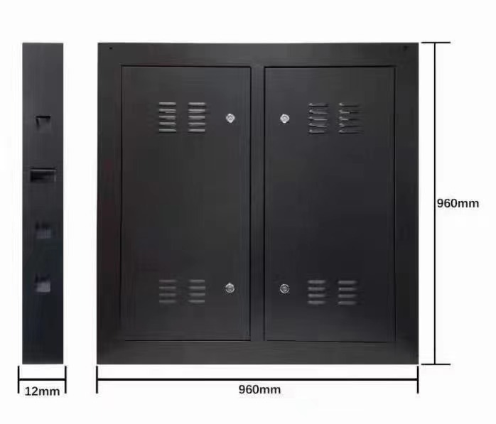 LED screen die casting cabinet 960x960mm P4 fixed and rental outdoor and indoor both