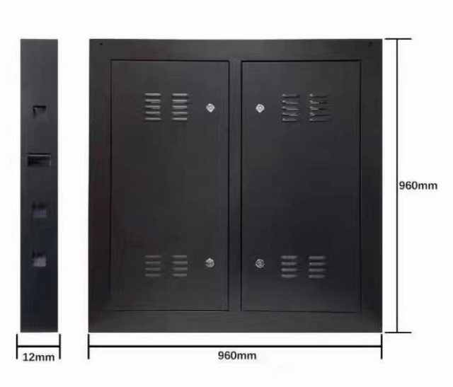 LED screen die casting cabinet 960x960mm P4 fixed and rental outdoor and indoor both