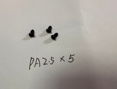 PA2.5X5MM Screws Black color silver color can be choosed length can be choosed customizied screws as drawing