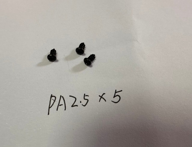 PA2.5X5MM Screws Black color silver color can be choosed length can be choosed customizied screws as drawing