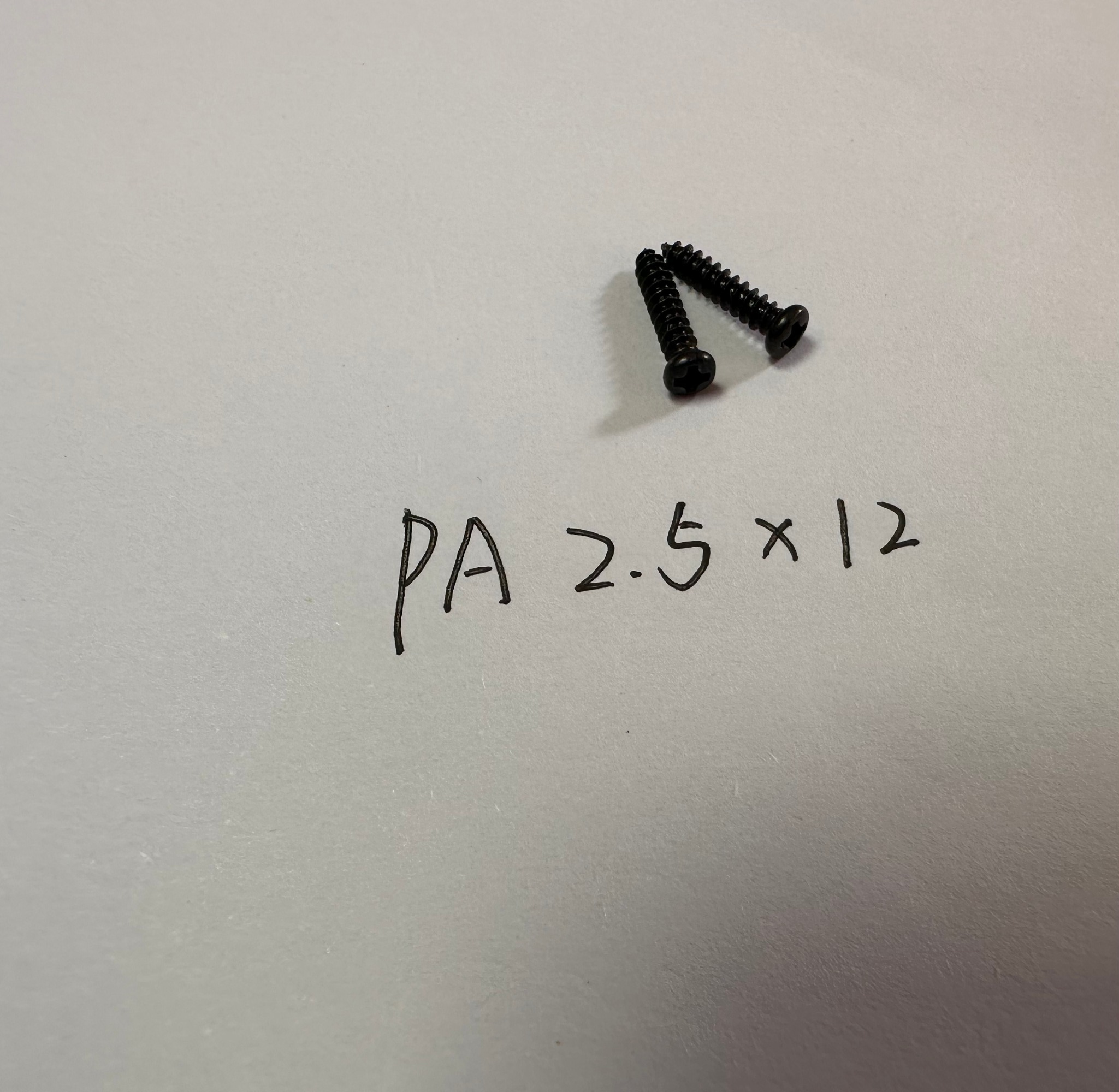 PA2.5X12MM Screws Black color silver color can be choosed length can be choosed customizied screws as drawing