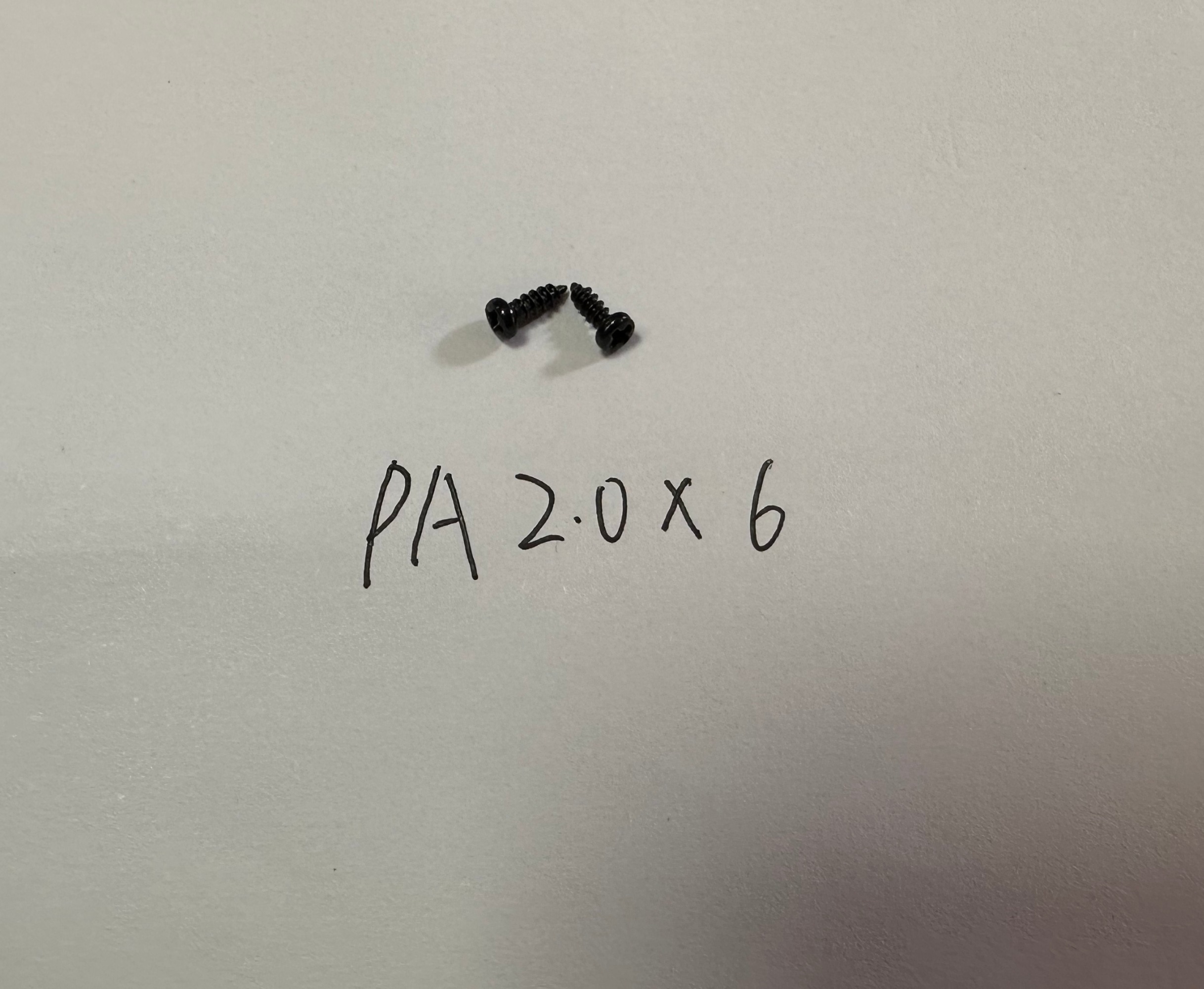 PA2X6MM Screws Black color silver color can be choosed length can be choosed customizied screws as drawing