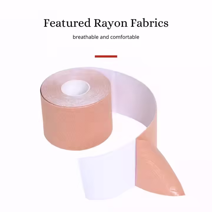 Chest Tape Breast Lift Pie Sticky Body Tape Women's Push-Up Sticky Pacifier Cover Invisible Elastic Sweatproof 5 cm * 5 m Roll