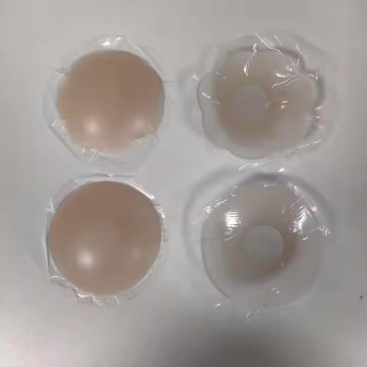 6.5cm Sticky Pacifier Set High Quality Silicone Nipple Pad Reusable Waterproof Invisible Female Sexy Breast Tart
