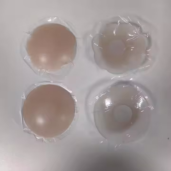 6.5cm Sticky Pacifier Set High Quality Silicone Nipple Pad Reusable Waterproof Invisible Female Sexy Breast Tart