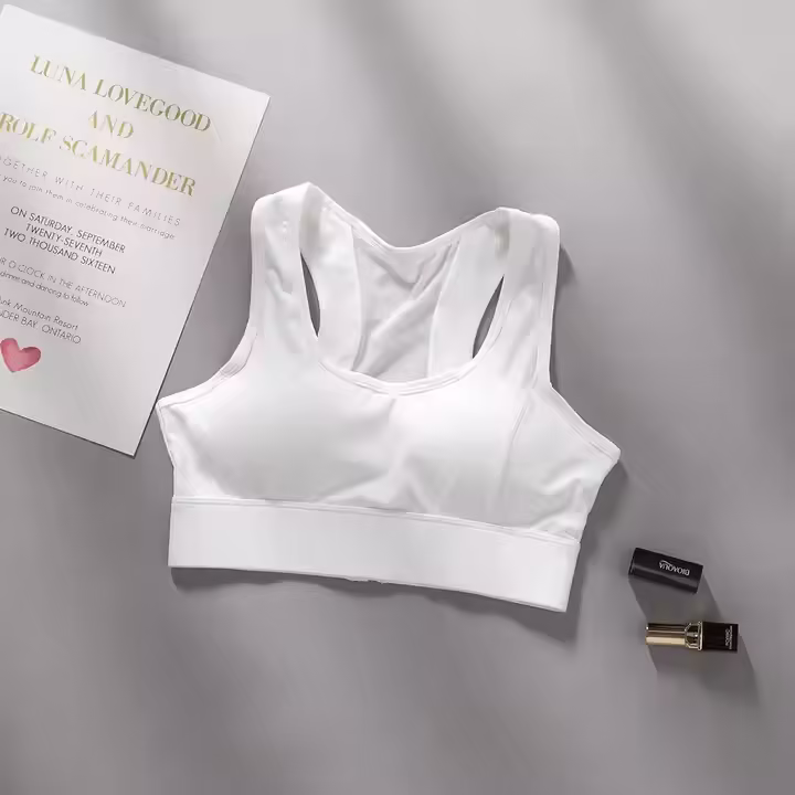 S-XXL Plus Size Women's Sports Bra Racerback High Impact Activewear Gym Workout Running Yoga Underwear Comfortable Seamless Bra