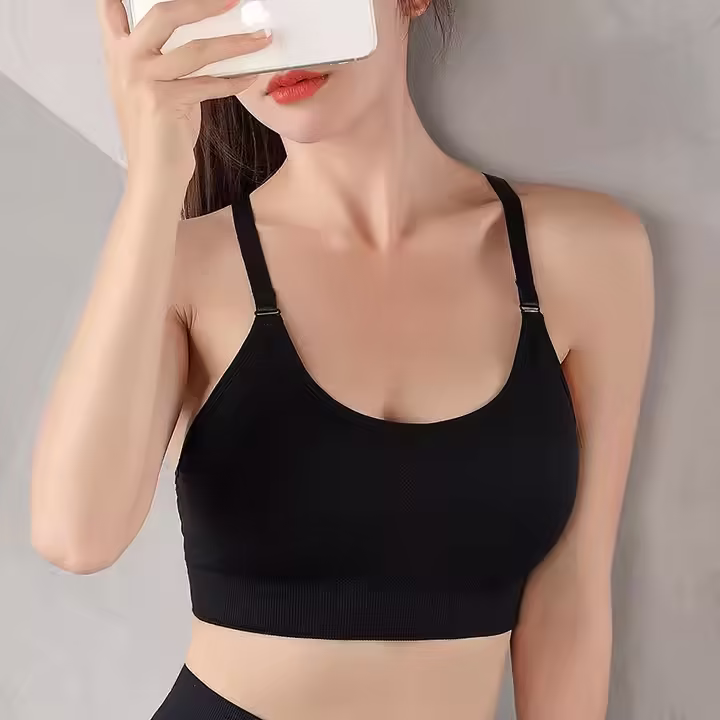 Racerback Sports Bras for Women High Support Running Workout Gym Yoga Underwear Thin Sexy Tank Top Plus Size with Removable Pads