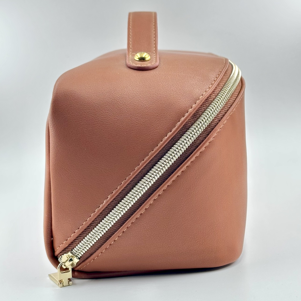 PU Leather Large Capacity Travel Women Cosmetic Bag Travel Organizer Waterproof Storage Zipper Makeup Brush Pouch Bags