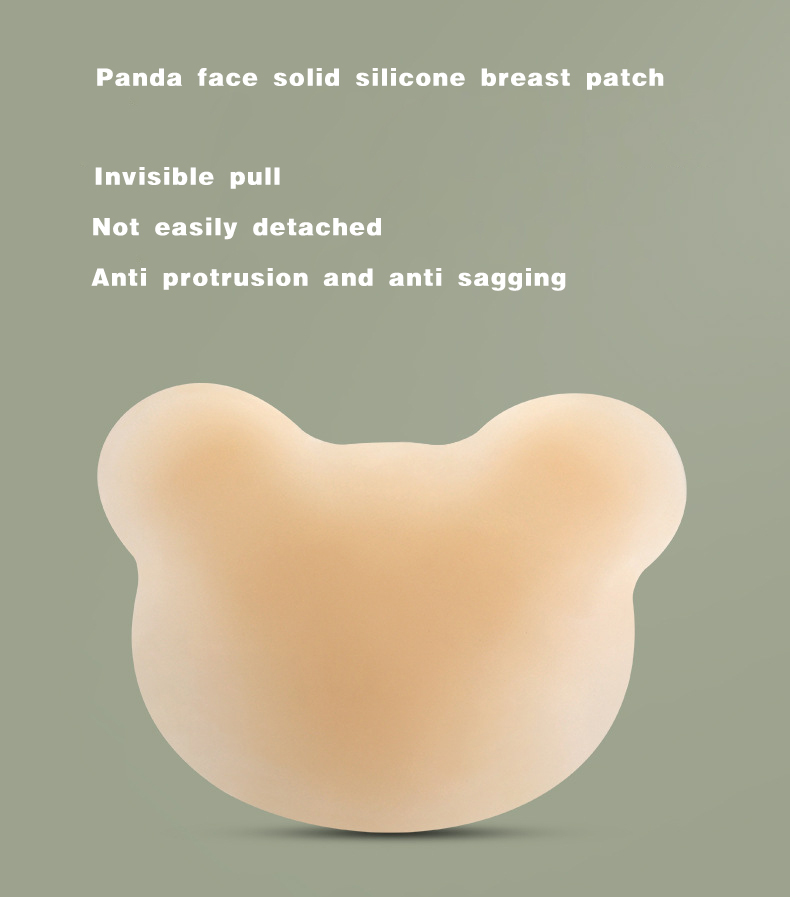 Silicone breast nipple pasties bear shape cute girl nipple cover reusable adhesive nipple covers