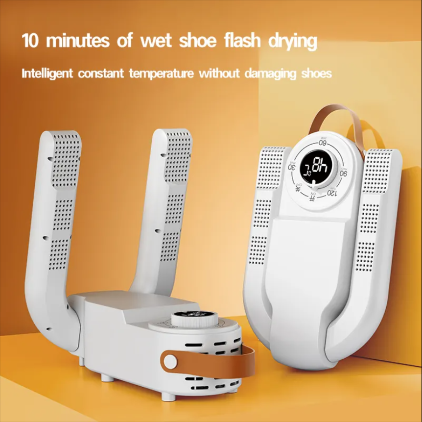 Timing Portable Shoe Dryer Multifunctional Folding Expansion with Deodorization Sterilization UV sterilization
