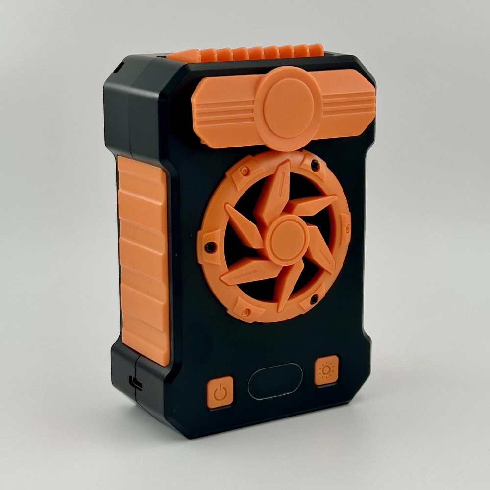 Portable Small 10000mAh USB Mini Waist Hanging Fan Lanyard Hanging Neck Waist Cooling Fan With Flashlight night light