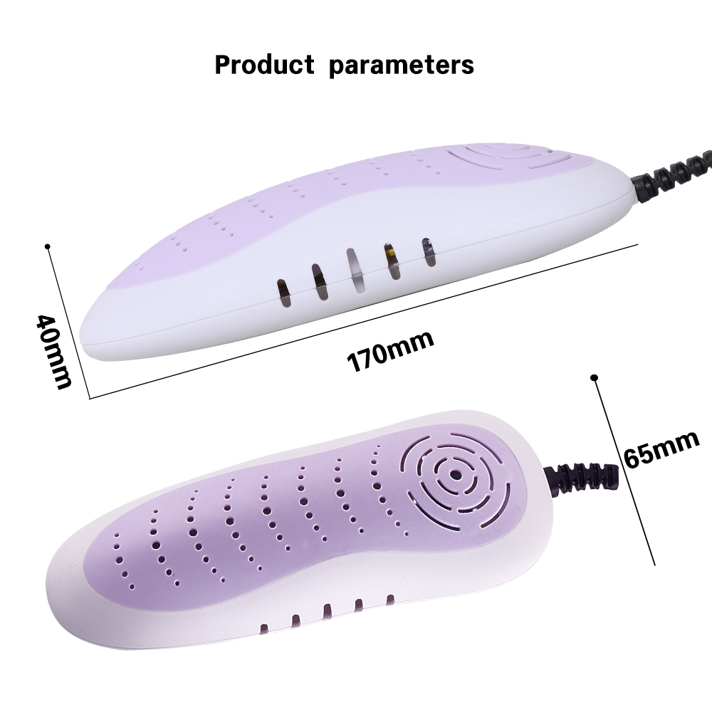 2025 New Arrival Electric Shoe Dryer RD-888 With Timer 4H 8H 12H PTC Heater Blue Light for Boot Warmer Sanitizing Deodorizing Portable Dryer Purple for Winter