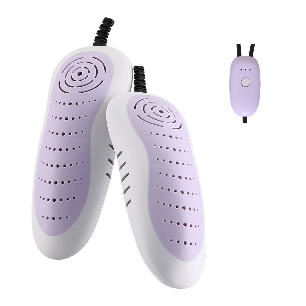 2025 New Arrival Electric Shoe Dryer RD-888 With Timer 4H 8H 12H PTC Heater Blue Light for Boot Warmer Sanitizing Deodorizing Portable Dryer Purple for Winter