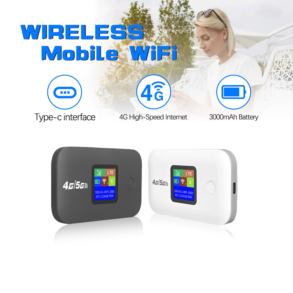 Wireless Mobile Hotspot Portable Mi Fis Pocket RouterTravel A8 Battery 3000 MAh Wi Fi Router with SIM Card 4G LTE