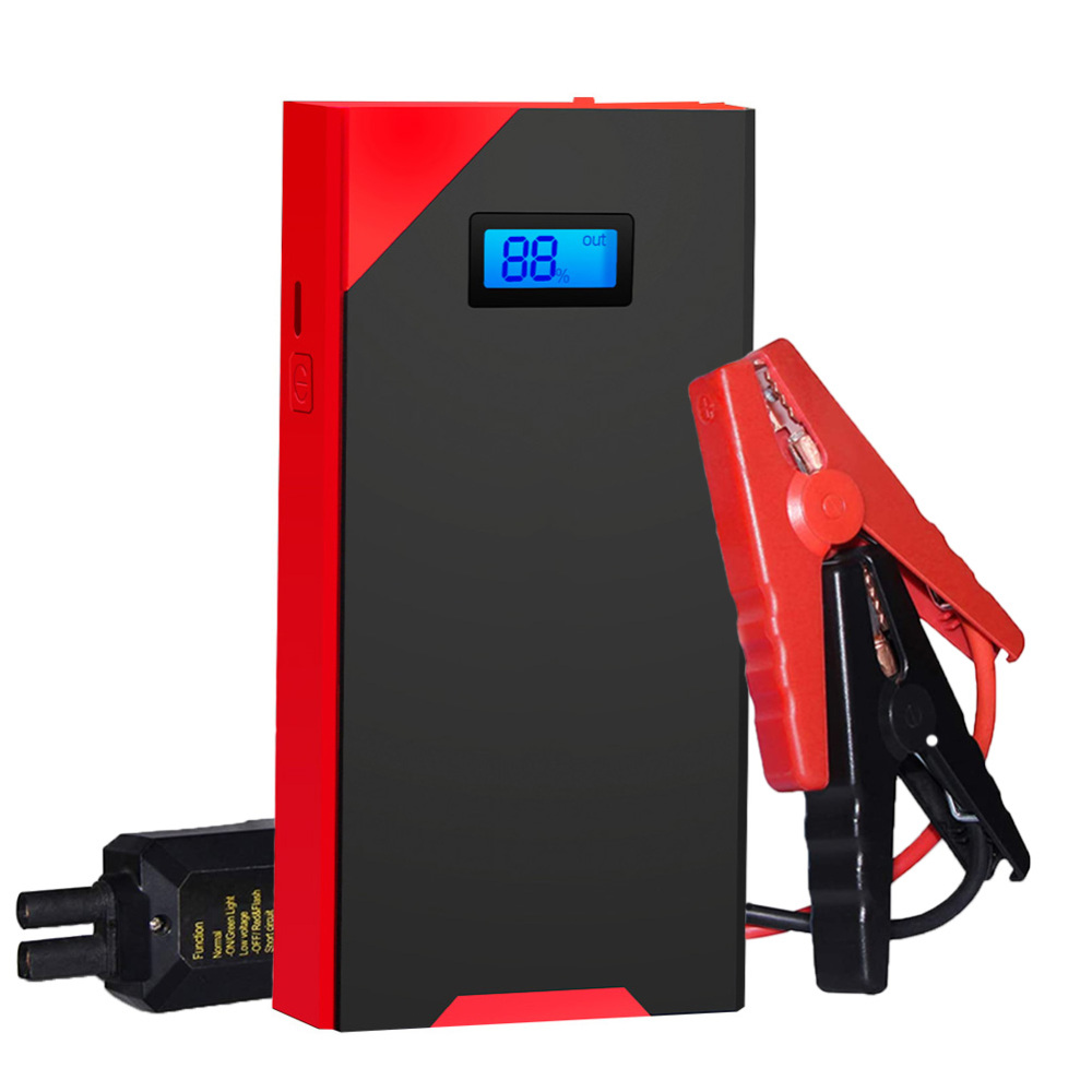 Jump Starter with air Compressor, 12v 1000a Portable 10000mah Car Battery Starter with Lcd Screen, Led Light, Compass