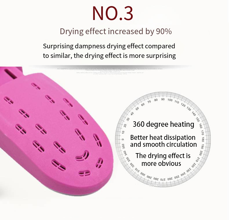 Hot Sale Electric Shoe Dryer Retractable Boot Warmer Shoe Deodorizer for Boots Sanitizing and Deodorizing Portable Dryer Machine Without Timer no Light Winter Home Electronics