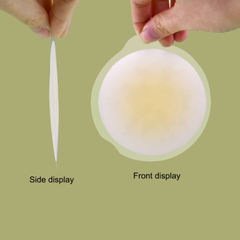 2025 New Upgraded Nipple Cover 8cm 100% Silicone Reusable Adhesive Silicone Nipple Pad Thin Invisible Breast Pasties Waterproof Underwear Accessories for Women Girls Wedding dress Seaside Sports Dress Daily