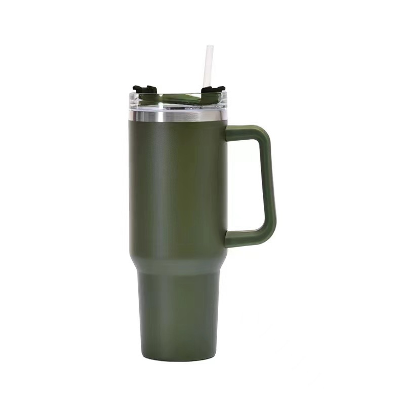 New Leakproof Bpa Free 30oz 40 oz Removable Spout Stainless Steel Travel Mug Tumbler with Handle Detachable Flip Straw