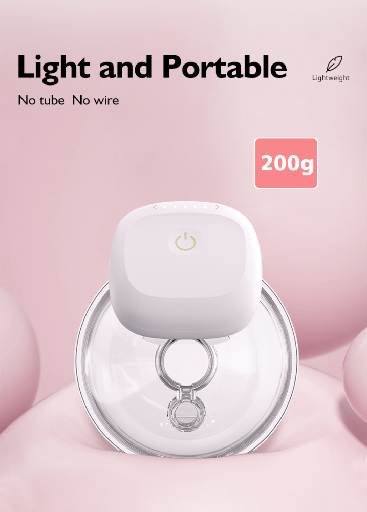 Hands-Free Wearable Breast Pump Double Silicone Electric Suction Breast Pump