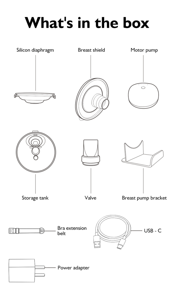 Hands-Free Wearable Breast Pump Double Silicone Electric Suction Breast Pump