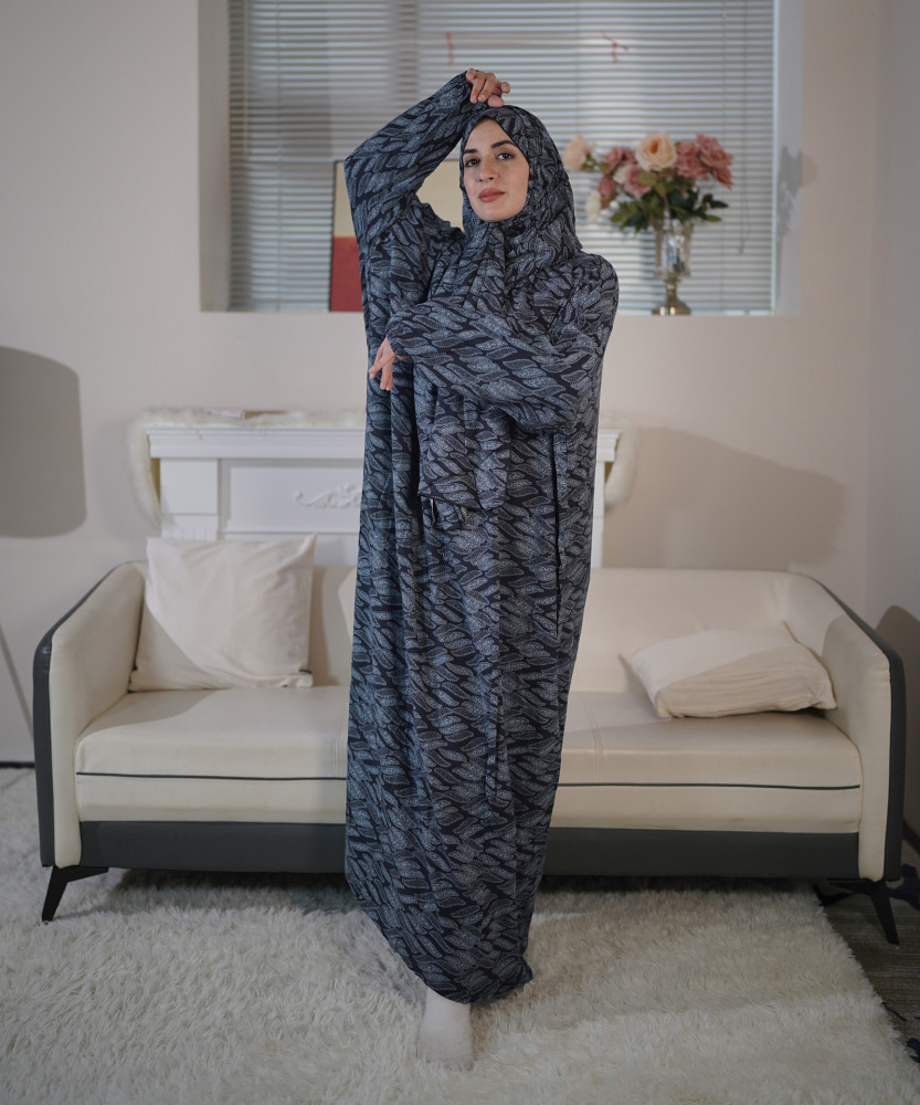 Comfortable Breathable Scarf All-in-One Fashionable  Dress Women Long Clothes Dubai Abaya Islamic Dresses Beautiful Modest Modern Abayas