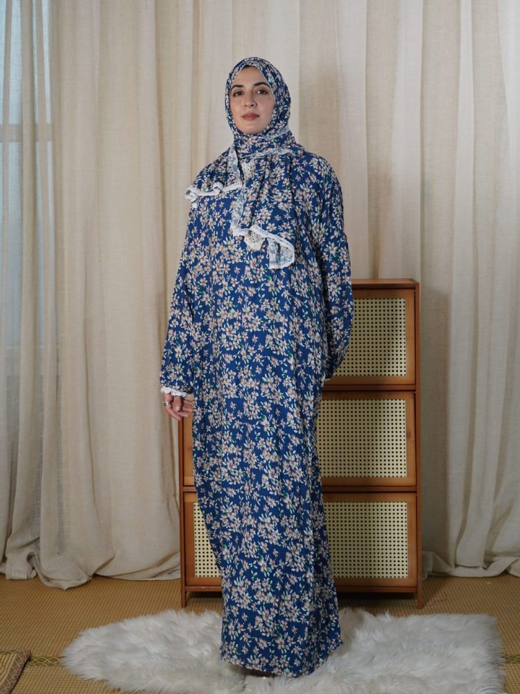 Comfortable Breathable Scarf All-in-One Fashionable  Dress Women Long Clothes Dubai Abaya Islamic Dresses Beautiful Modest Modern Abayas