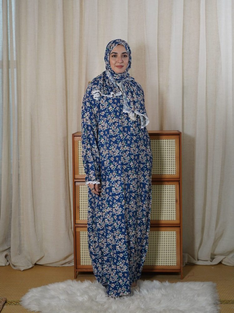 Comfortable Breathable Scarf All-in-One Fashionable  Dress Women Long Clothes Dubai Abaya Islamic Dresses Beautiful Modest Modern Abayas