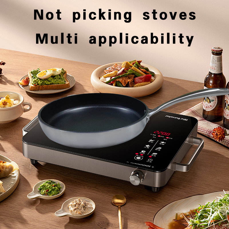 Compound Steel Frying Pan 28cm Cast Steel Handle Skillet Pot 11inch Kitchen Cooking Cookware Compatible with All Cooktops